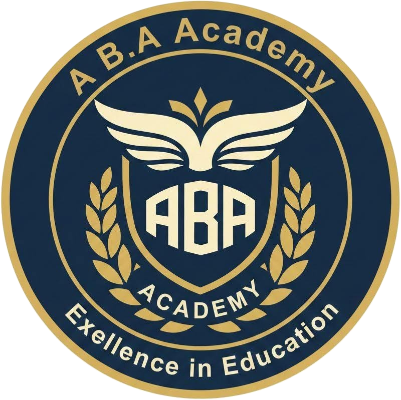 A B.A Academy logo
